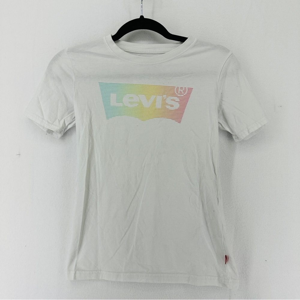 Levi’s Modern Batwing Logo Short Sleeve T Shirt Youth‎ Size M White